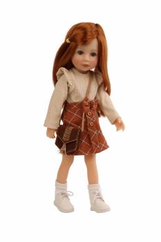 Schildkröt Stehpuppe Yella 46 cm rote Haare  NEU 2025